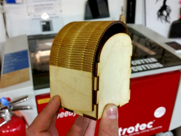 3 mm Large Lasercut Deckbox with Living Hinge (SVG/AI) by nimaid