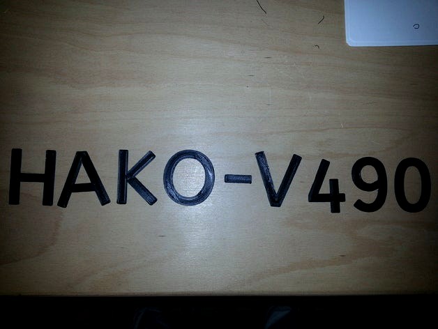 HAKO - V490 lettering  by Falcais