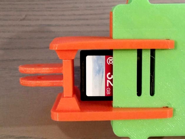 Full size sdcard mount for OctoPi support for Ultimaker Original by kwatts