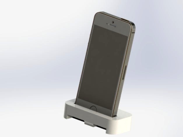 Iphone 5s stand and charging dock by Daniel_Nilsson