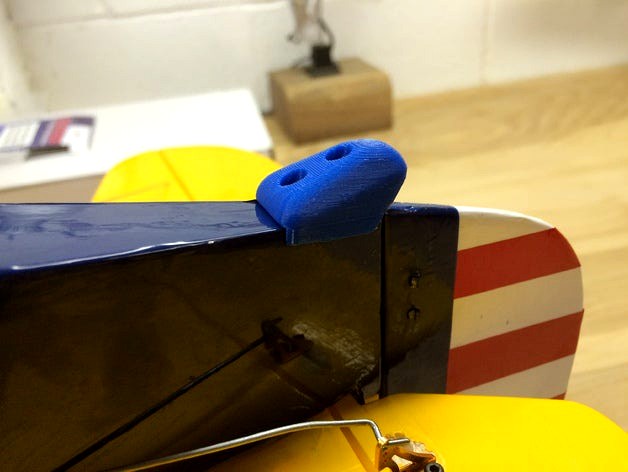 Simple Piper Cub tail skid by markamiles