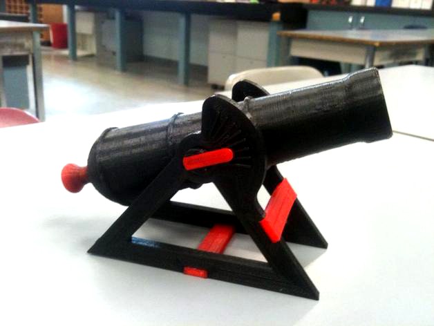 Spring Powered Cannon! by Lazyboylucas