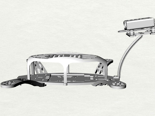 Chase Cam bracket for FlexyBee mini quadcopter by tgaframe