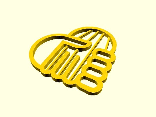 e-NABLE logo trinket by JohnDiamond