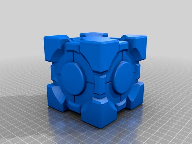OpenSCAD Companion Cube  by Sienna