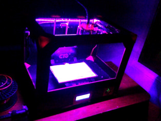 RGB led controllerd by menu CTC  flashforge makerbot  by inglucho