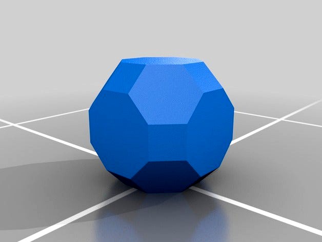 RhombiTruncated CubeOctahedron with Internal Handle by wwebber