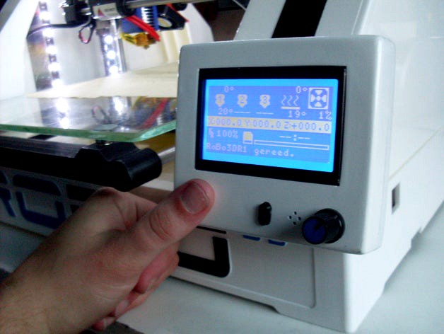 Robo3D RepRap display with capacitive touch by Mark_Valentijn