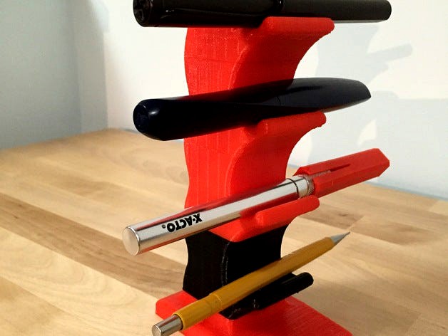 Desktop modular pen stand by chickenbisket