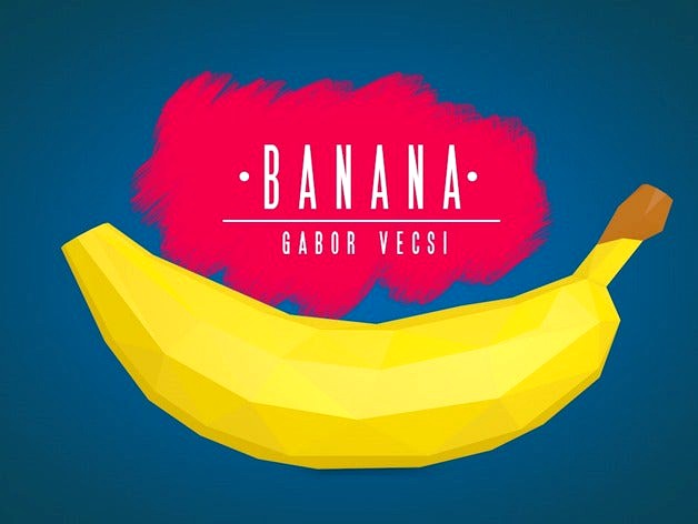 Low Poly Banana by GabeVecs