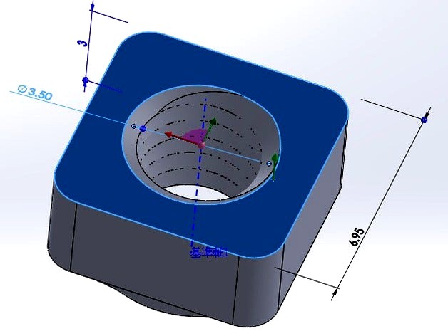 M3 M4 Square nut 2020 by Weeper