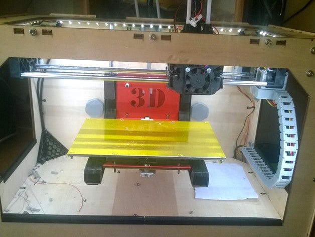 CTC LED Fixture (also for Flashforge, Wanhao and Replicator) by Spiernik