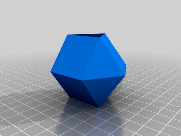 Triangular Orthobicupola minus two Octahedra by wwebber