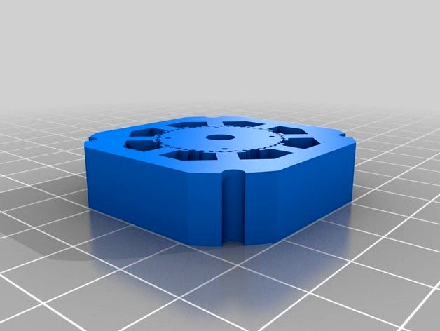 Nema 17 Stepper Motor Stator and Armature Plate by mathcodeprint