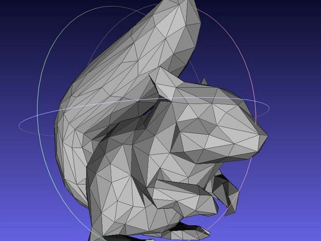 Low Poly Squirrel by ashdodge