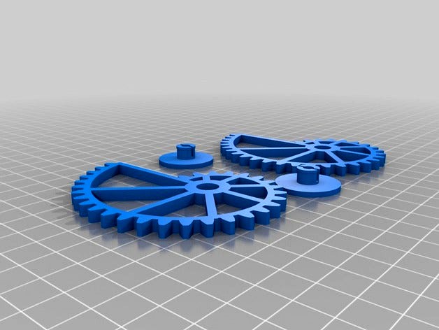 Nautilus gears with involute gearing - customizable by Parkinbot