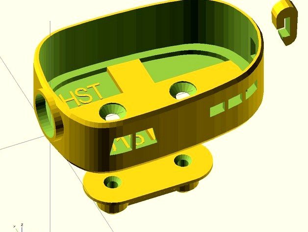 Housing for Keycam 808 #16 (Videocam R/C Gimbal) - OpenScad by HenningS