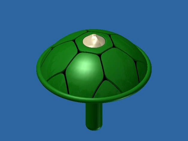 Turtle Shell Toy Top by vMonteeh