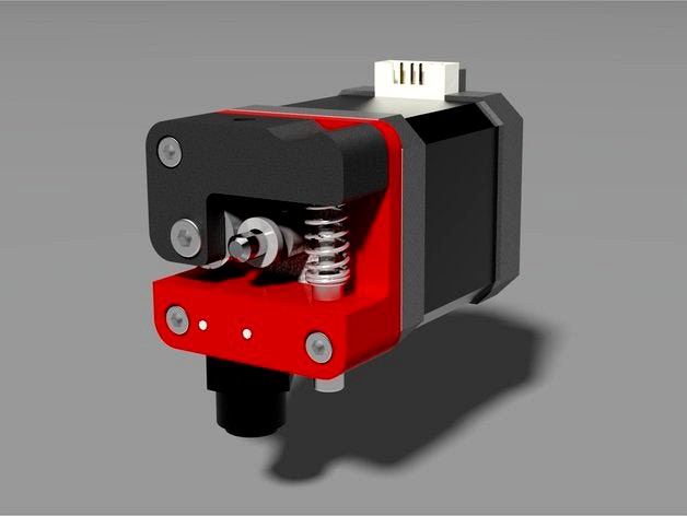 KIS extruder - direct drive Nema 17 & Mk8 for 1.75 filament by Phil_Maddox