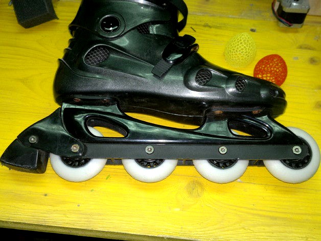 Inline skate wheel 70mm rubber + ABS / PLA / NYLON by danithebest91