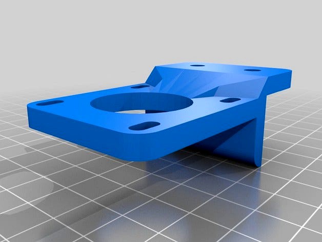 Y Axis motor mount for 20mm aluminum extrusion by Zzyzxx71