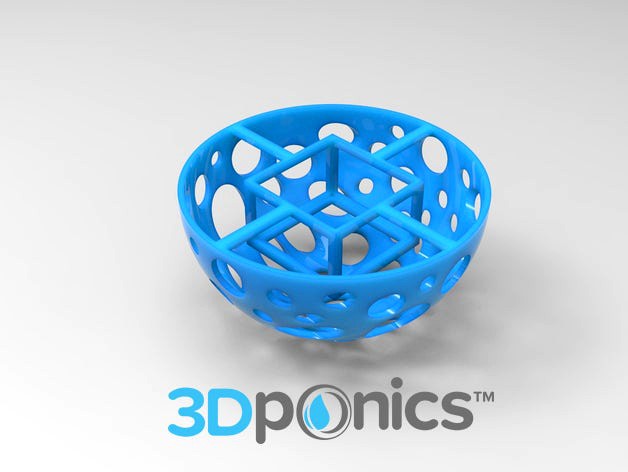 Grow Media Basket V1 - 3Dponics Drip Hydroponics by 3dponics