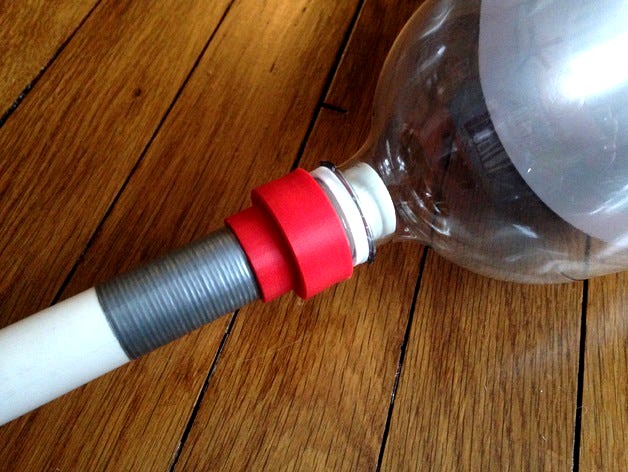 2 Liter Bottle to 1/2" PVC Pipe Adapter by joshburker