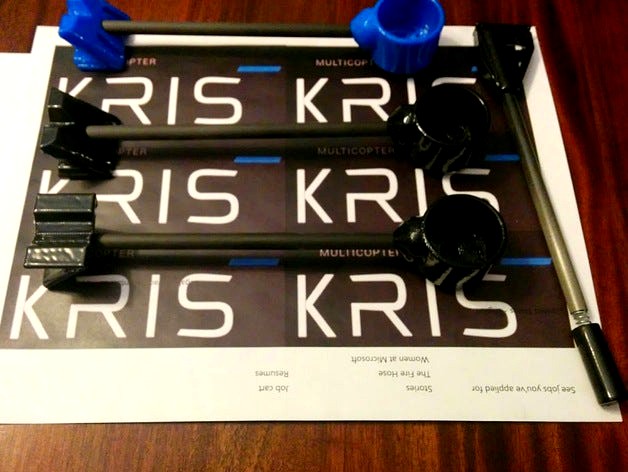 Iris+ 60% weight Reduction arms for 3drobotics v000 by kriskitchen