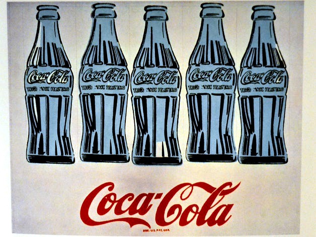 Andy Warhol - Cinque Bottiglie di Coca Cola - 1962 by Polifactory