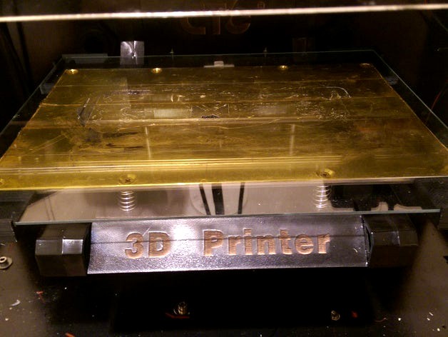 Build Plate using 8" x10" glass plate with adapter brackets (UK) by tupoar