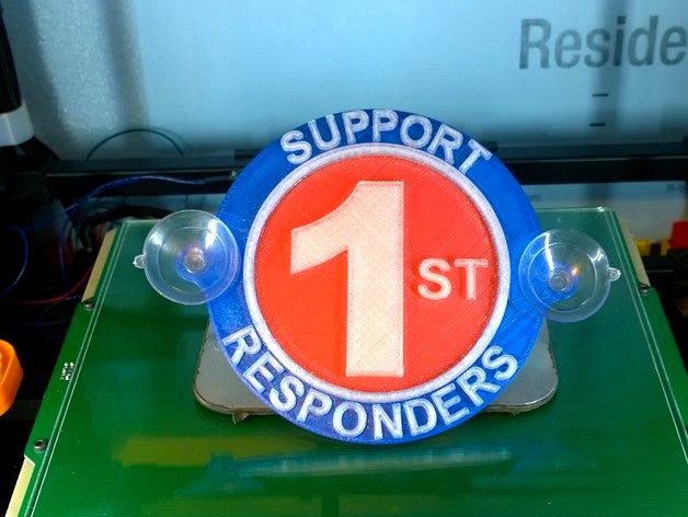First Responders Support Plaque by Frostbite