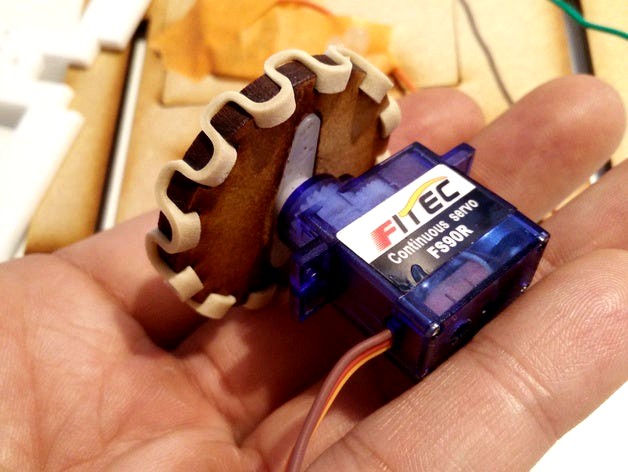 Lasercut wheel with traction by pojken