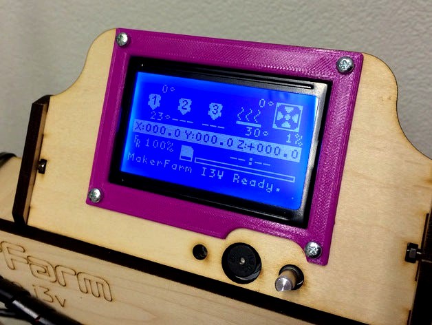 Reprapdiscount Full Graphic Smart Controller Frame by pgx3d