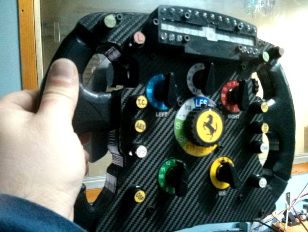 Ferrari F1 Steering wheel (Logitech G25 base) by LocalwarCorp