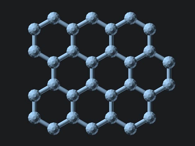 Parametric Graphene Molecular Model (Rectangular) by Kulchick