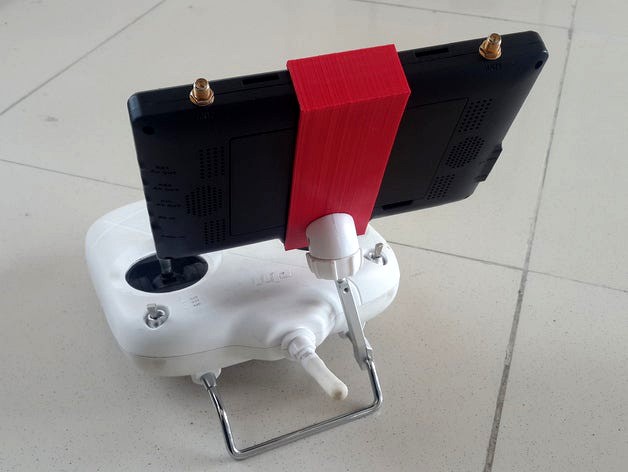 BlackPearl FPV Monitor mount for DJI Phantom Transmitter by Amphitrite