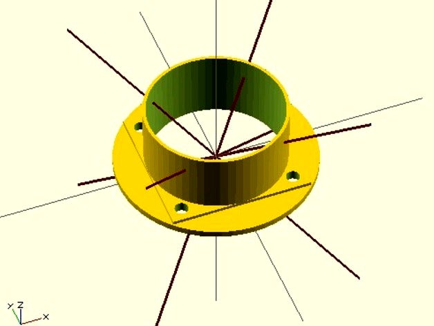 Quick hack of a flanged bracket for a CraftBotter by fmotta