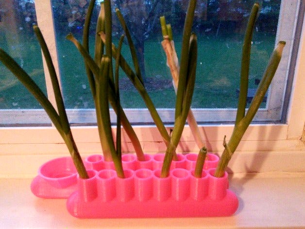 Customizable Vege & Flower Tubes (Supportless & Single Print) by endymionusa