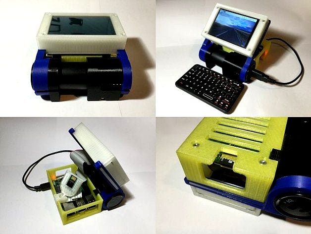 Raspberry Pi portable case by n602