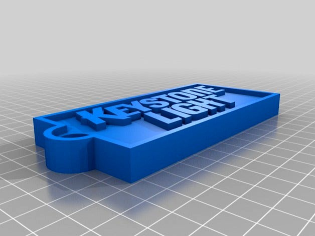 Keystone Light Keychain by JesseForman50