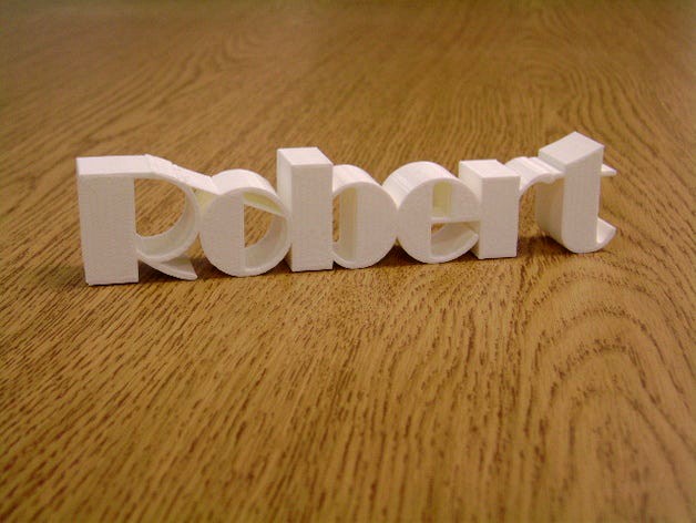Robert, 3D name by RLazure