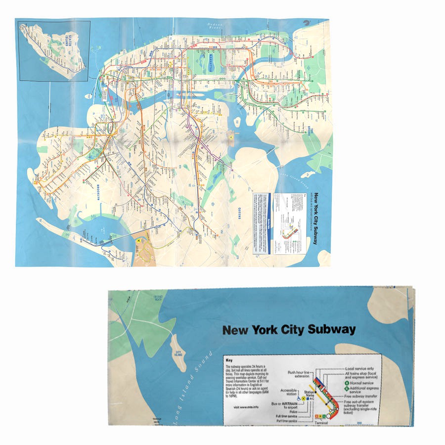 New York Subway Map Set