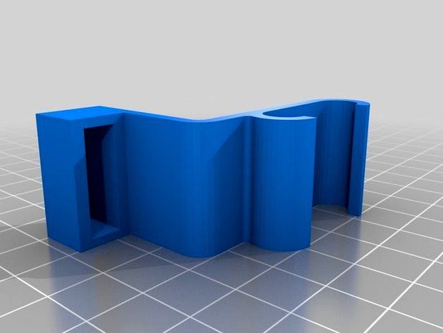 Y endstop holder for Prusa i3 (Soporte fin de carrera Y para Prusa i3) by luisglez