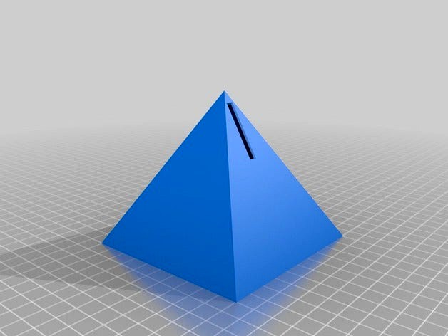 New Pyramid Piggybank 2015 by coconnor55