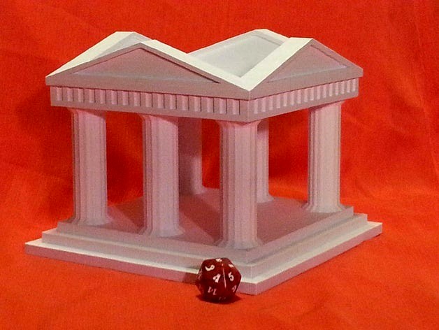 Greek Temple Dice Tray by south2012