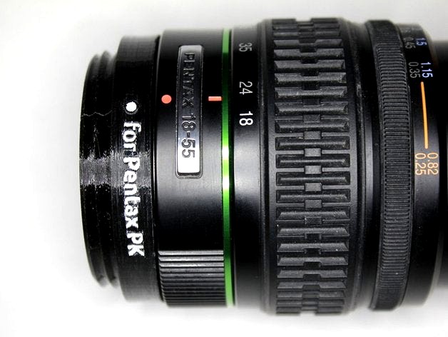 Pentax PK mount lens adapter for GuerillaBeam by universalist