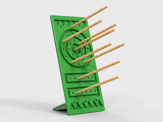 Toothpick Darts Stand by Tomonori