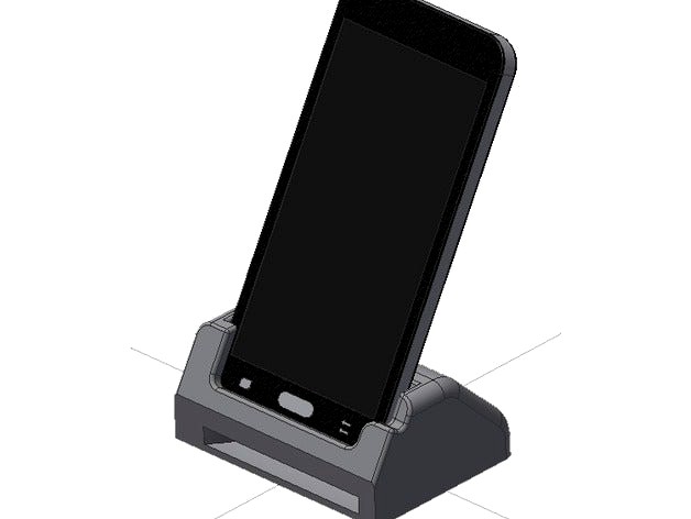 Sound-Redirecting Phone Stand for Samsung Galaxy S5 by H_Alex
