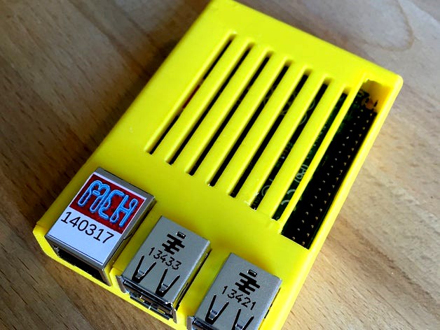 Sleeve Case for Raspberry Pi B+ with access to GPIO ports by Catmembert