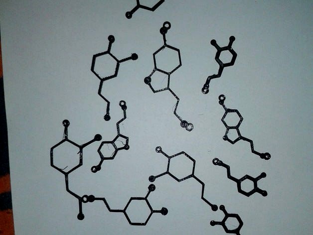 Dopamine And Serotonin by M66